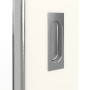 Detailansicht der Oberfläche von GARANT Feuchtraum-Schiebetür 0105-60 Pearl White Resopal mit Lichtausschnitt LA-2