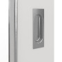 Detailansicht der Oberfläche von GARANT Feuchtraum-Schiebetür 0160-60 Silver Grey Resopal mit Lichtausschnitt LA-2