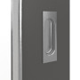 Detailansicht der Oberfläche von GARANT Feuchtraum-Schiebetür 10622-60 Ebony Resopal mit Lichtausschnitt LA-2