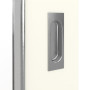 Detailansicht der Oberfläche von GARANT Feuchtraum-Schiebetür W980ST15 Platinweiß GHK08 mit Lichtausschnitt LA-2