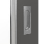 Detailansicht der Oberfläche von GARANT Feuchtraum-Schiebetür 10622-60 Ebony Resopal mit Lichtausschnitt LA-3