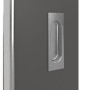 Detailansicht der Oberfläche von GARANT Feuchtraum-Schiebetür 10622-60 Ebony Resopal mit Lichtausschnitt LA-6