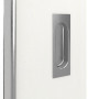 Detailansicht der Oberfläche von GARANT Feuchtraum-Schiebetür Authentic Bianco GCK08 mit Lichtausschnitt LA-6