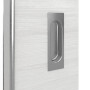 Detailansicht der Oberfläche von GARANT Feuchtraum-Schiebetür Quer Authentic Grigio GCK08 mit Lichtausschnitt LA-6