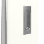 Detailansicht der Oberfläche von GARANT Feuchtraum-Schiebetür U11026SD Kristallweiß GHK08 mit Lichtausschnitt LA-6