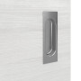 Detailansicht der Oberfläche von GARANT Feuchtraum-Schiebetür Quer Authentic Grigio GCK08 mit Lichtausschnitt LA-7