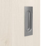 Detailansicht der Oberfläche von GARANT Feuchtraum-Schiebetür Authentic Perl GCK08 mit Lichtausschnitt LA-8