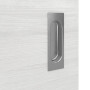 Detailansicht der Oberfläche von GARANT Feuchtraum-Schiebetür Quer Authentic Grigio GCK08 mit Lichtausschnitt LA-8
