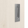 Detailansicht der Oberfläche von GARANT Feuchtraum-Schiebetür Authentic Perl GCK08 mit Lichtausschnitt LA-9
