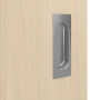Detailansicht der Oberfläche von GARANT Feuchtraum-Schiebetür Authentic Sand GCK08 mit Lichtausschnitt LA-9