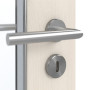 Detailansicht der Oberfläche von GARANT Feuchtraumtür Authentic Perl GCK08 mit Lichtausschnitt LA-2