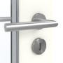 Detailansicht der Oberfläche von GARANT Feuchtraumtür U11026SD Kristallweiß GHK08 mit Lichtausschnitt LA-2