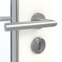 Detailansicht der Oberfläche von GARANT Feuchtraumtür W1000ST3 Premium Weiß GHK08 mit Lichtausschnitt LA-2