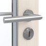 Detailansicht der Oberfläche von GARANT Feuchtraumtür Authentic Perl GCK08 mit Lichtausschnitt LA-3