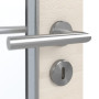Detailansicht der Oberfläche von GARANT Feuchtraumtür Quer Authentic Perl GCK08 mit Lichtausschnitt LA-3