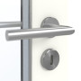Detailansicht der Oberfläche von GARANT Feuchtraumtür U11026SD Kristallweiß GHK08 mit Lichtausschnitt LA-3