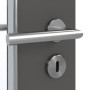 Detailansicht der Oberfläche von GARANT Feuchtraumtür 10622-60 Ebony Resopal mit Lichtausschnitt LA-6
