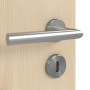 Detailansicht der Oberfläche von GARANT Feuchtraumtür Authentic Sand GCK08 mit Lichtausschnitt LA-8