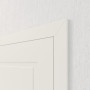 geschlossene Detailansicht von Innentür-Set Cofi 20 reverse Weißlack RAL 9016 mit Zarge und Drücker - Deine Tür