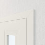 geschlossene Detailansicht von Innentür-Set Cofi 40 LA-02 reverse Weißlack RAL 9016 mit Zarge und Drücker - Deine Tür