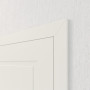 geschlossene Detailansicht von Innentür-Set Cofi 41 reverse Weißlack RAL 9016 mit Zarge und Drücker - Deine Tür