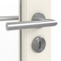 Detailansicht der Oberfläche von GARANT Zimmertür Como Weißlack mit Lichtausschnitt CKL3 Sprosse SP4