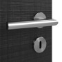 Detailansicht der Oberfläche von HÖRMANN Innentür Leinen Schwarz Duradecor Proline Concepto mit Lichtausschnitt LA 10