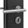 Detailansicht der Oberfläche von HÖRMANN Innentür Schiefer Schwarz Duradecor Proline Concepto mit Lichtausschnitt LA 11