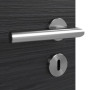 Detailansicht der Oberfläche von HÖRMANN Innentür Schiefer Schwarz Duradecor Proline Concepto mit Lichtausschnitt LA 4 mittig