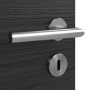 Detailansicht der Oberfläche von HÖRMANN Innentür Schiefer Schwarz Duradecor Proline Concepto mit Lichtausschnitt LA 5