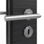 Detailansicht der Oberfläche von HÖRMANN Innentür Schiefer Schwarz Duradecor Proline Concepto mit Lichtausschnitt LA 8