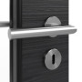 Detailansicht der Oberfläche von HÖRMANN Innentür Schiefer Schwarz Duradecor Proline Concepto mit Lichtausschnitt LA-DIN