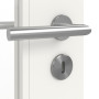 Detailansicht der Oberfläche von JELD-WEN Innentür Contour 4FS Brillantweiß ähnlich RAL 9016 ExpertLack mit Lichtausschnitt LA-2G