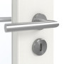 Detailansicht der Oberfläche von GARANT Zimmertür Corona 834 Authentic Bianco CePaL mit Lichtausschnitt LA-4 schlossseitig