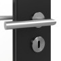 Detailansicht der Oberfläche von CLASSEN Innentür Frame 5.6 Uni Schwarz Dekorfolie mit Lichtausschnitt