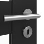 Detailansicht der Oberfläche von CLASSEN Innentür Frame 5.7 Uni Schwarz Dekorfolie mit Lichtausschnitt