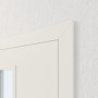 Detailansicht der Tür von Innentür-Set Weißlack RAL 9016 LA-02 reverse mit Zarge und Drücker