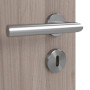 Detailansicht der Oberfläche von JELD-WEN Innentür Sandeiche Optima DuriTop CPL mit Lichtausschnitt LÖ-14