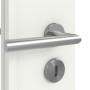 Detailansicht der Oberfläche von WESTAG Innentür Sira Weiß ähnl. RAL 9003 Westalack Soft mit Lichtausschnitt LA-18-21,5
