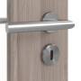 Detailansicht der Oberfläche von JELD-WEN Innentür Sandeiche Optima DuriTop CPL mit Lichtausschnitt LÖ-20