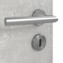 Detailansicht der Oberfläche von JELD-WEN Innentür Trend Concrete Hell Optima DuriTop CPL mit Lichtausschnitt LÖ-62 bandseitig