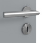 Detailansicht der Oberfläche von JELD-WEN Innentür Flint Grey Optima DuriTop CPL mit Lichtausschnitt LÖ-62 mittig