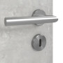 Detailansicht der Oberfläche von JELD-WEN Innentür Trend Concrete Hell Optima DuriTop CPL mit Lichtausschnitt LÖ-62 mittig