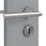 Detailansicht der Oberfläche von JELD-WEN Innentür Flint Grey Optima DuriTop CPL mit Lichtausschnitt LÖ-62 schlossseitig