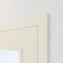 Detailansicht der Tür von Innentür-Set Weißlack RAL 9010 LA-DIN reverse mit Zarge und Drücker