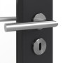 Detailansicht der Oberfläche von GARANT Zimmertür Matt RAL 9005 G-TEC mit Lichtausschnitt LA-3
