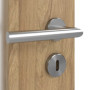 Detailansicht der Oberfläche von CLASSEN Innentür 4.10 Hickory Eiche CPL mit Lichtausschnitt