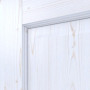 Detailansicht der Fräsung von Typ 6002-04-LA2 Fichte weiß pigmentiert Massivholz Innentür - Radex