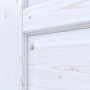 Detailansicht der Fräsung von Innentür-Set Typ 6002-04N Fichte weiß pigmentiert Massivholz mit Zarge und Drücker - Radex
