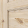Detailansicht der Fräsung von Innentür-Set Typ 6002-04N Kiefer Massivholz mit Zarge und Drücker - Radex